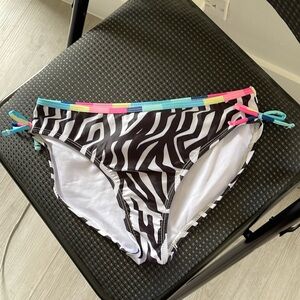 Shelloha Zebra Stripe Bikin Bottom Small or girls 14